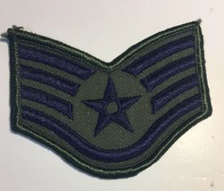 Pair of US Air Force Staff Sergeant Rank Subdued Chevron Patches USAF 3” - £4.57 GBP