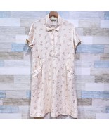 Eddie Bauer Vintage Linen Floral Dress Cottagecore Prairie Womens Large ... - $108.89