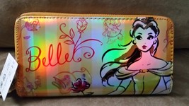 DISNEY WALLET BELLE Brand New Great Quality 8&quot; JAPAN TOREBA BEAUTY and B... - $760.11 MXN