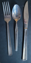 3pcs. Stainless Steel Silverware Fork, Spoon, Knife Japan T.C.G. Dinner ... - $12.99