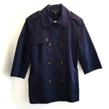 346 BROOKS BROTHERS Navy Blue Double Breasted Size 6 Women 3/4 Sleeve - $34.15