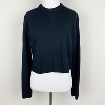 CO By Cotton On Solid Black Womens Long Sleeve V-Neck Cropped Sweater Si... - $169.99 MXN