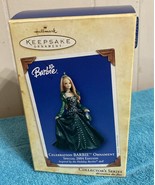 2004 Hallmark Celebration Holiday Barbie ~ 5th in Series ~ Green Dress Ornament - $9.85