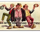 Comic Us Dutch Must Stick Together UNP Embossed DB Postcard HH Tammen G19 - $6.88