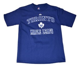 Toronto Maple Leafs NHL Hockey Team Logo Youth Hockey T-Shirt by Majestic Medium - £11.98 GBP