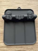 Silicone Utensil Rest with Drip Pad Gray 6.7&quot; X 5.5&quot; NEW - £11.14 GBP