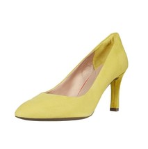 Rockport Womens 5 W Yellow Leather Pumps Heels NIB XA6 - $28.22