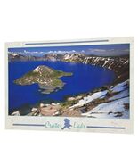 Postcard Crater Lake Aerial View Oregon Chrome Unposted - $9.90 CAD