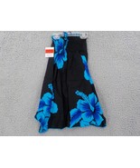 Favant Girls Butterfly Dress SZ 4 Black W Blue Hibiscus Elastic Front Bo... - £11.96 GBP