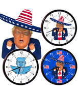 2020 Donald Trump Battery Operated Wall Clock Modern Design For Home Decor Gift - £10.09 GBP