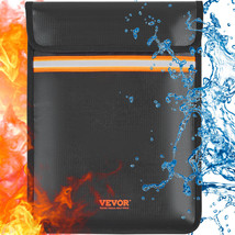 VEVOR Fireproof Document Bag 2000 Fireproof and Waterproof Money Pouch 15&quot;x11&quot; - £31.69 GBP