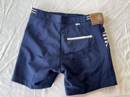 Blue Athletic Coach Gym Shorts Sz 30 NWT Made In USA Poly mens vtg gay - £19.17 GBP