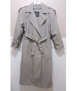 LONDON FOG Womens Trench Coat 6 Petite Double Breasted Removable Lining ... - £60.27 GBP