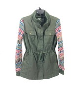 Natural Reflections Women&#39;s Canvas Jacket with Sweater Sleeves Size Medium - $29.69