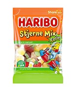 HARIBO Sterne Mix SOUR gummy bears 375g-Made in Denmark FREE SHIPPING - $16.29