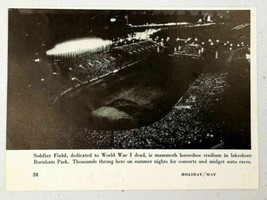 1947 Magazine Photo Chicago Bears Soldier&#39;s Field Football Stadium Midge... - $10.93