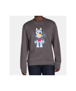 Bluey Men’s Halloween Vampire Graphic Sweatshirt, Charcoal Size L (42-44) - £18.75 GBP