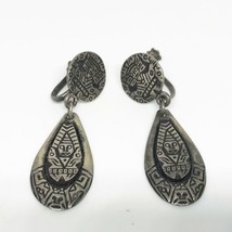 Vintage .925 Argento Sterling Vite Su Orecchini Mexico - £42.67 GBP