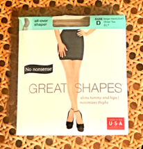 No Nonsense Womens New Great Shapes Size D All Over Shaper Beige Mist/LIGHT - £8.52 GBP