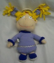 Vintage 1997 Rugrats Angelica As Angel 8&quot; Bean Bag Stuffed Doll Toy Mattel - £14.59 GBP
