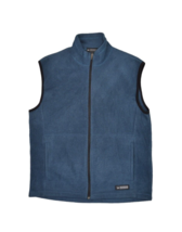 REI Vest Mens M Blue Fleece Jacket Full Zip Outdoor Hiking Camp Polyester - £14.26 GBP