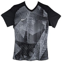 Womens Athletic Shirt Size Medium Black Short Sleeve Nike Football Soccer - $28.04