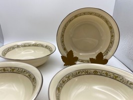 Set of 4 Lenox SPRINGDALE Platinum Salad / Dessert / Fruit Bowls 5 3/4&quot; - $129.99