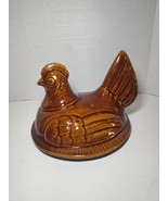 Vintage California Pottery Hen Rooster Soup Tureen Lid Top Replacement Part - $39.59