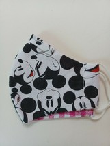 FACE MASK WASHABLE COTTON REUSABLE REVERSIBLE BACK TO SCHOOL/ MICKEY MOU... - £2.32 GBP