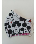 FACE MASK WASHABLE COTTON REUSABLE REVERSIBLE BACK TO SCHOOL/ MICKEY MOU... - £2.33 GBP