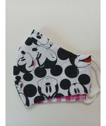 FACE MASK WASHABLE COTTON REUSABLE REVERSIBLE BACK TO SCHOOL/ MICKEY MOU... - $2.96