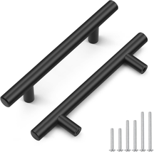 Probrico 15 Pack Matte Black Kitchen Cabinet Handles,Hole Centers (102Mm... - $32.80