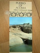 Pueblo Of Acoma Sky City  New Mexico 1991 Brochure - £2.98 GBP