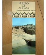 Pueblo Of Acoma Sky City  New Mexico 1991 Brochure - £3.13 GBP