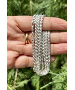 925 silver chain, 26 inch length approx and 31 gram weight approx - $215.56 CAD
