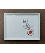 Crate &amp; Barrel Oliver Appetizer Plate, Sushi/Leap Frog, 5&#39;&#39;x6.5&#39;&#39;, 2012 - $14.84