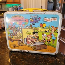 Hanna Barbera 1977 Funtastic World Metal Lunchbox Flinstones Jetsons NO ... - $59.95