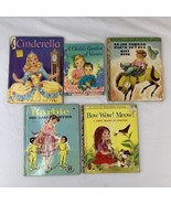 5 Vtg 50s &amp; 60s Little Golden &amp; Elf Books Barbie Worn Copies, Classic Ch... - £31.98 GBP