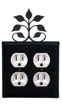 8 Inch Leaf Fan Double Outlet Cover - £9.39 GBP