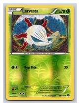 Larvesta 14/114 LP - XY Steam Siege Reverse Holo Pokemon Card PP1  - £1.49 GBP