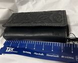 NWT BOC BORN Black EMBOSSED LEATHER Snap CHECKBOOK WALLET CARD HOLDER - $415.22 MXN