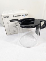 Vintage BRAUN Espresso Master Replacement Glass Carafe black EK200 E200T E250T - $28.00