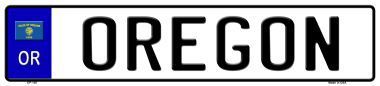 Oregon Novelty Metal European License Plate EP-105 - $21.95
