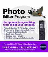 Photo Editing Program GIMP macOS Latest  Retouch Restore Photos BONUS Br... - $11.99