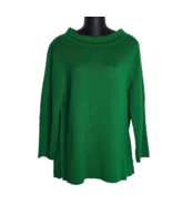 Hobbs London Womens Sweater Large Anastasia Tunic Top Roll Neck Green Wo... - £39.56 GBP