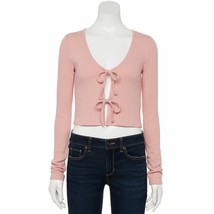 SO® Long Sleeve Cardigan LAVENDER DAWN (Peach)  Women&#39;s JR Sz L NWT MSRP$28 - $322.67 MXN