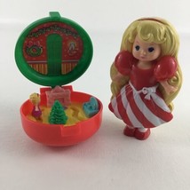 McDonalds Totally Toy Holiday Polly Pocket Wreath Compact Lil Miss Candy Stripe - £14.99 GBP