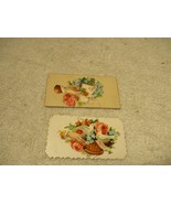 2 ANTIQUE 1880s DEATH MEMORIAL REMEMBRANCE FUNERAL SYMPATHY CARDS - $54.05 CAD