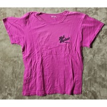 Pink Elephant Diner T-Shirt Cotton Women Medium Distressed - $4.80