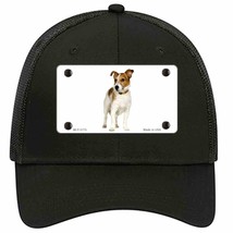 Jack Russell Terrier Dog Novelty Black Mesh License Plate Hat - £22.90 GBP